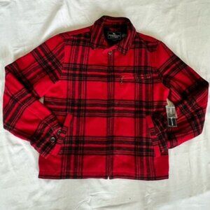 NWT Ralph Lauren American Living Buffalo Plaid Sz M Hunting Jacket Red Black